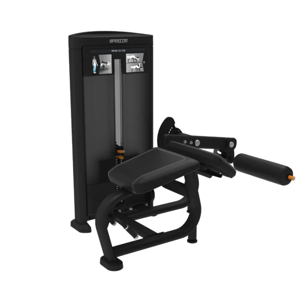 PRONE LEG CURL W/BLACK UPHOLSTERY (PWRS606BKPTGBLKP)