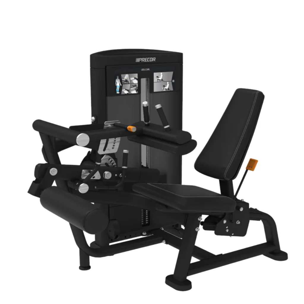 SEATED LEG CURL W/BLACK UPHOLSTERY (PWRS619BKPTGBLKP)