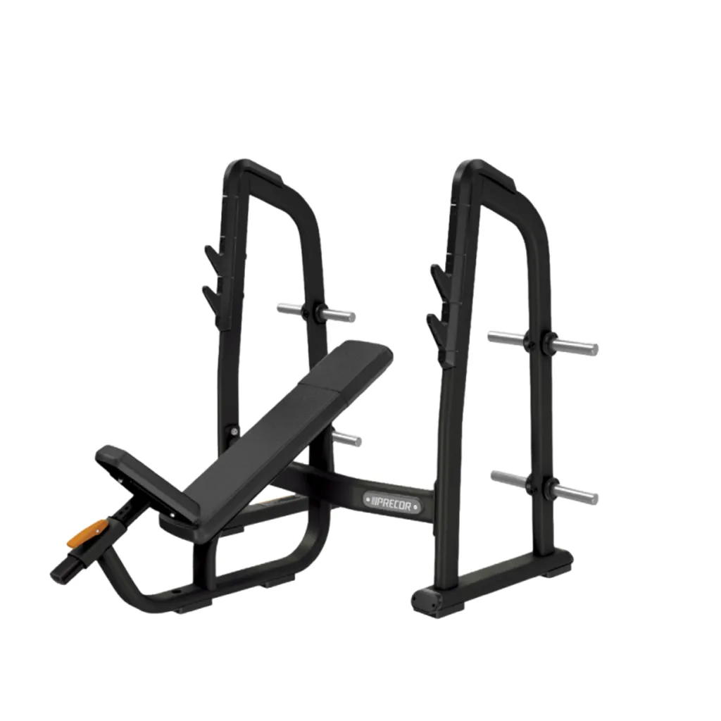 OLYMPIC INCLINE BENCH W/BLACK UPHOLSTERY (PWSDBR410BKPBLK)