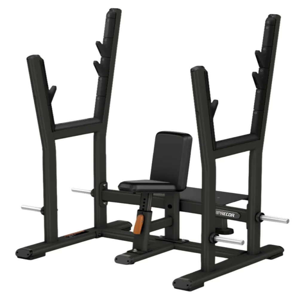 OLYMPIC SHOULDER PRESS BENCH W/BLACK UPHOLSTERY (PWSDBR507BKPBLK)