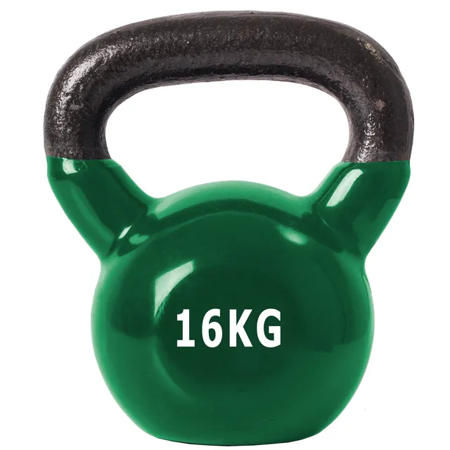 [KTL16] KETTLEBELL RECUBIERTAS EN GOMA CON AGARRE 16KG