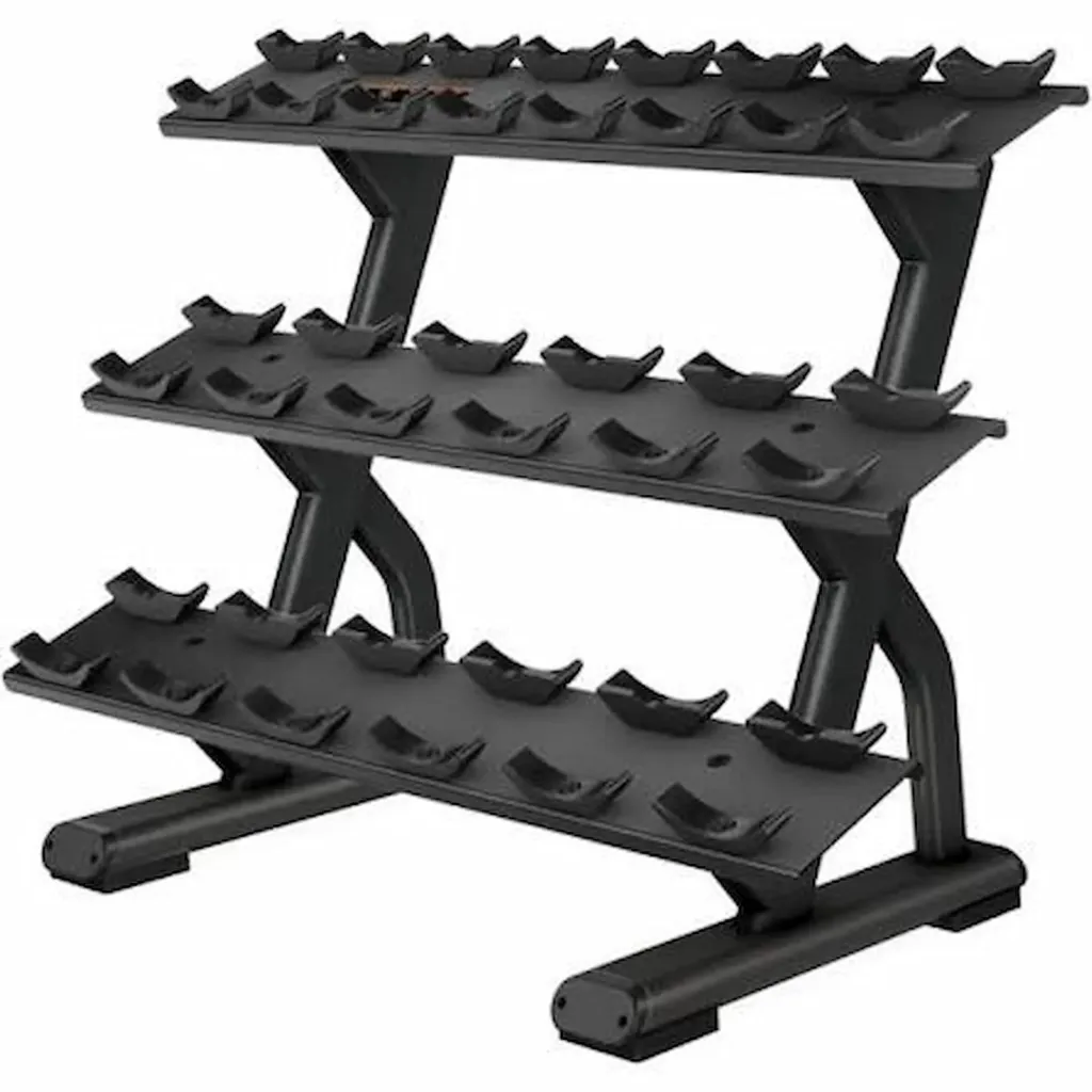 3-TIER, 10 PAIR DUMBELL RACK
